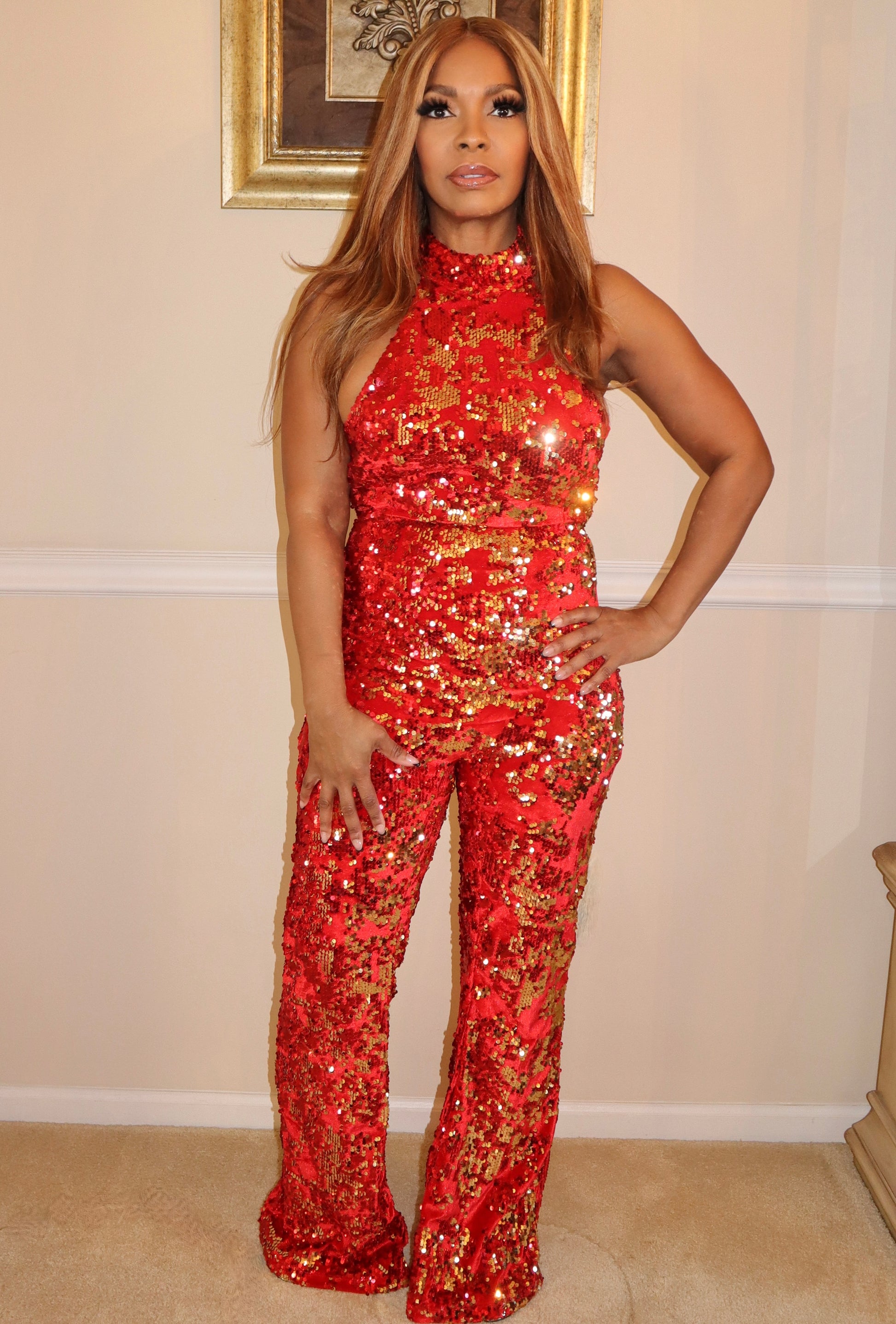 Hot Chick Sequined Jumpsuit¹