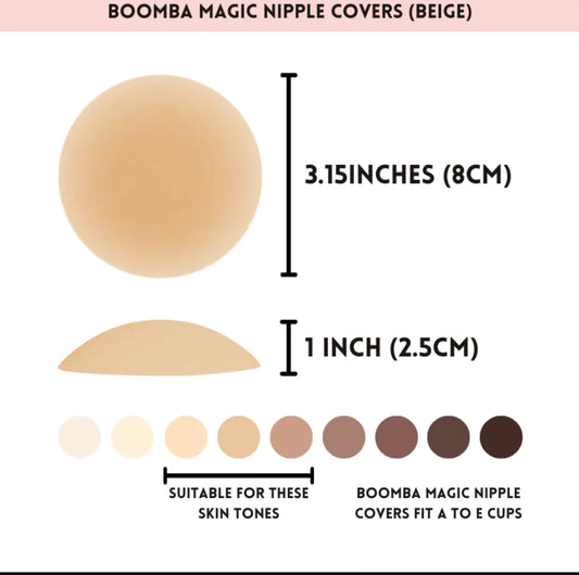 Boomba Magic Nipple Covers size