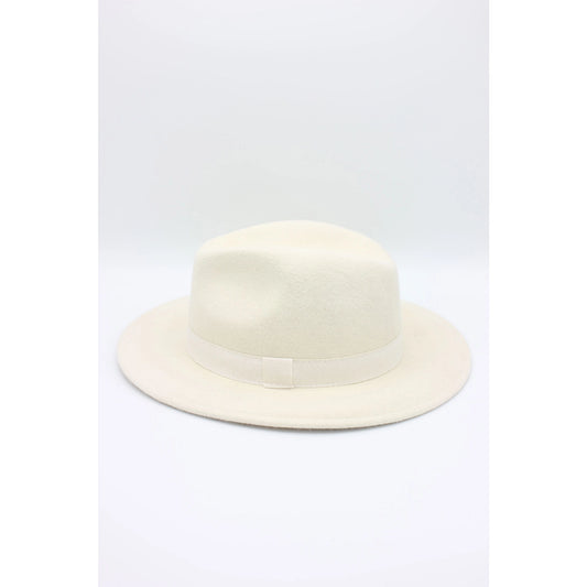 Italian Classic Wool Fedora with Ribbon